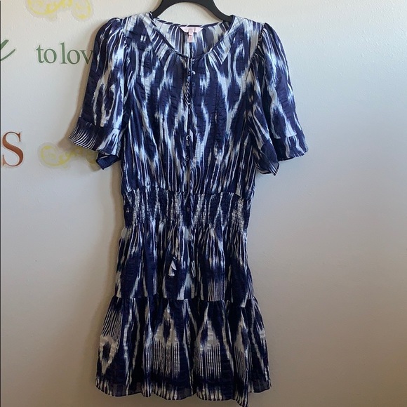 Rebecca Taylor Dresses & Skirts - Rebecca Taylor pattern dress blue gray size 8